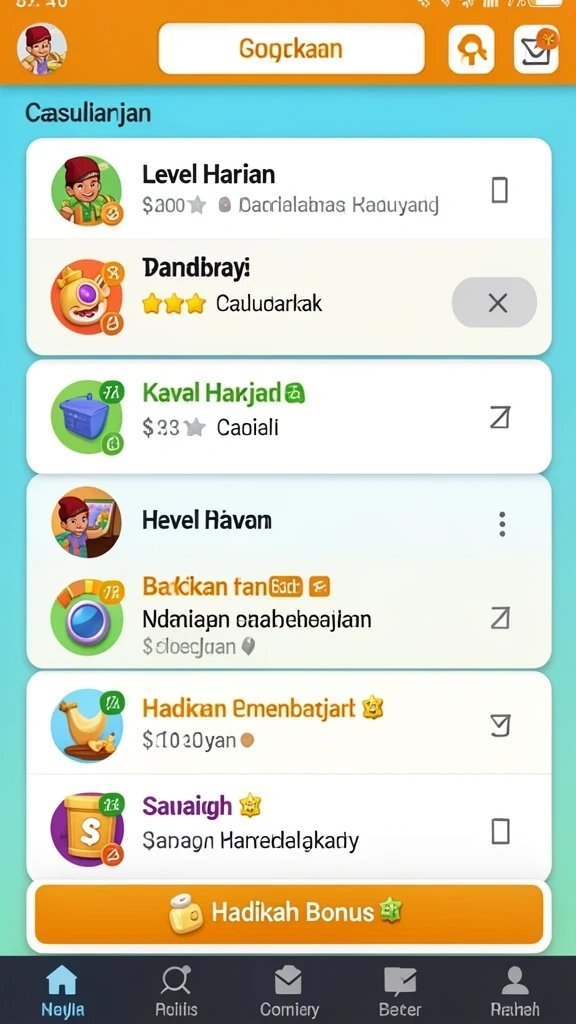 Tampilan antarmuka yang modern dan menarik.