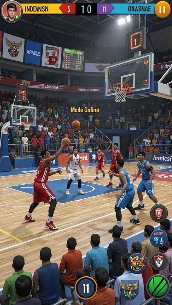 Duel seru antar pemain dalam mode multiplayer.
