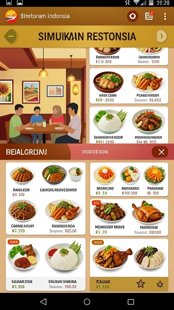 Tampilan antarmuka yang menarik dan mudah digunakan.