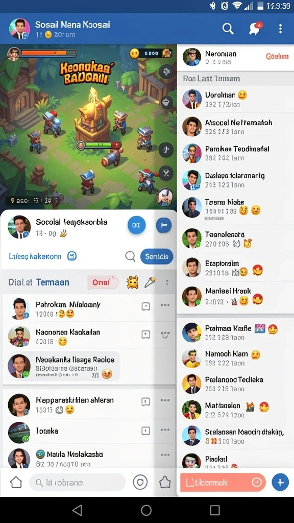 Tampilan awal aplikasi GN777 yang menarik.