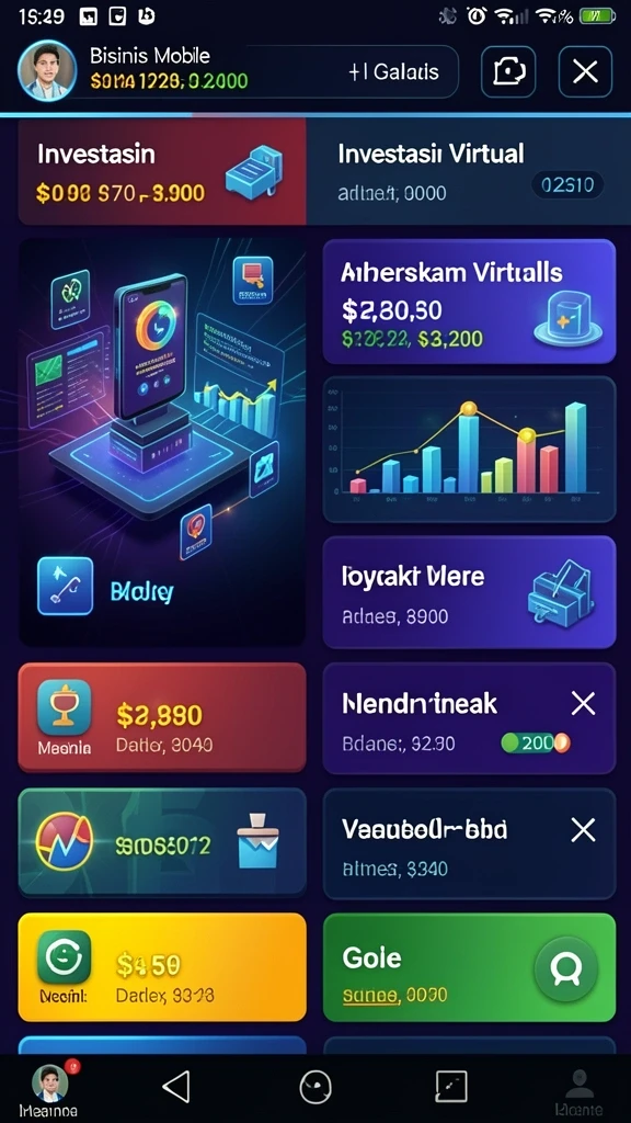 Menu permainan yang mudah dinavigasi.