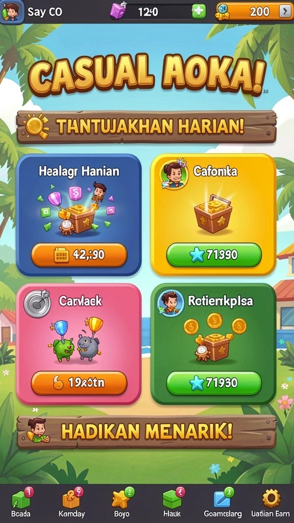 Beragam mode permainan yang seru.