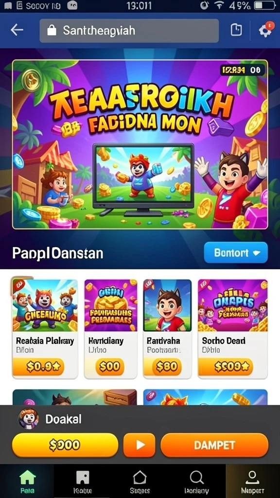 Pilihan permainan yang bervariasi dan menyenangkan.