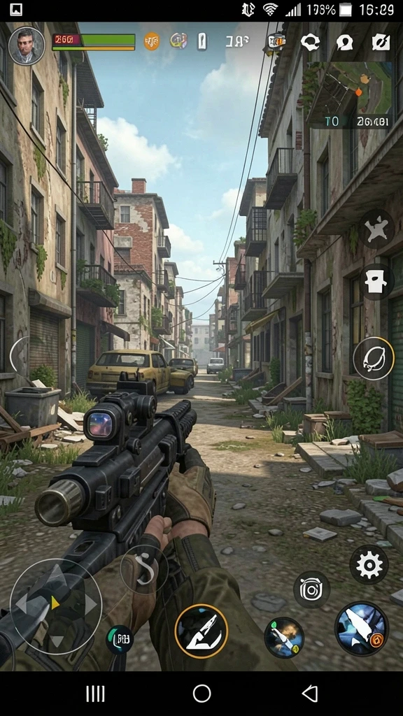 Screenshot menunjukkan tampilan grafis yang memukau dan detail yang halus.