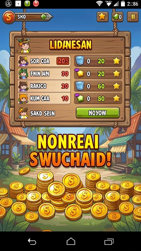Fitur multiplayer yang memungkinkan bermain dengan teman.