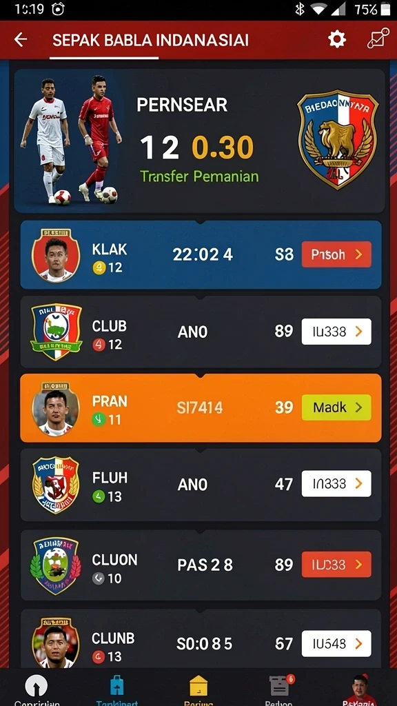 Tampilan antarmuka LUCUBET yang menarik dan mudah digunakan.