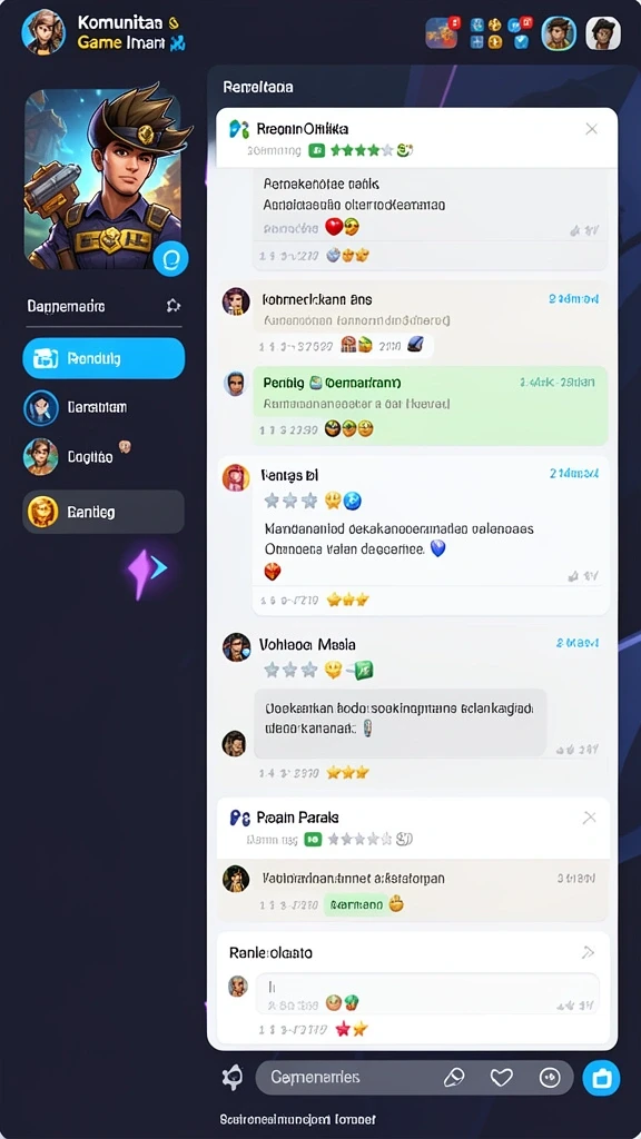 Screenshot dari peta dunia yang luas dan beragam.