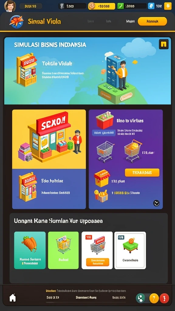 Tampilan utama yang menarik dan user-friendly.