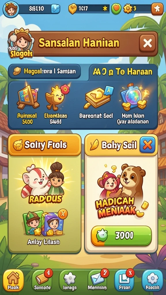 Tampilan awal yang menarik dan user-friendly.