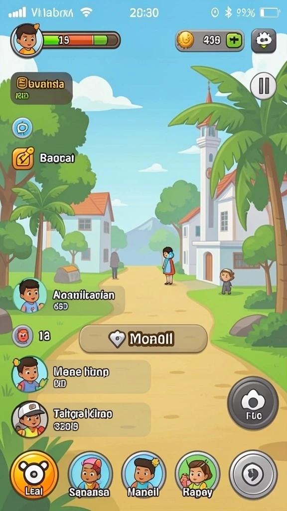 Gambar tampilan menu utama yang menarik.