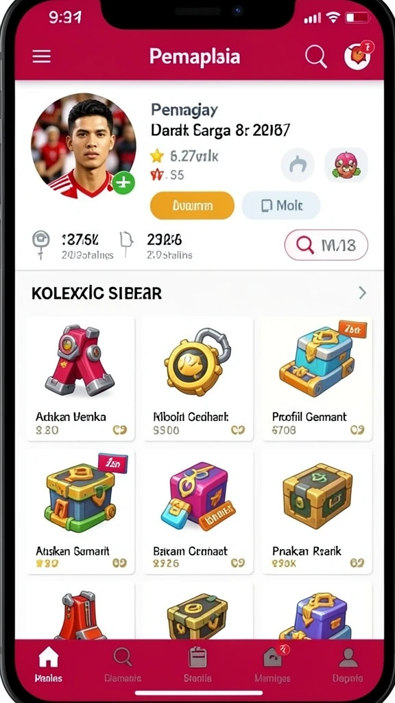 Karakter menarik dengan desain yang unik.