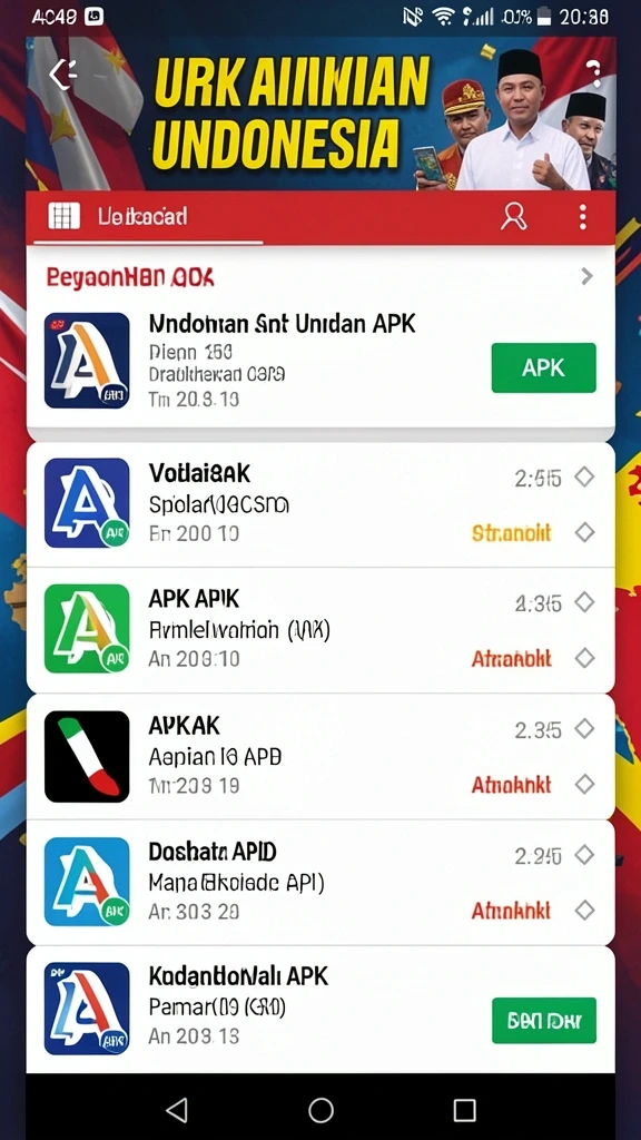 Screenshot menampilkan tampilan level yang penuh warna.