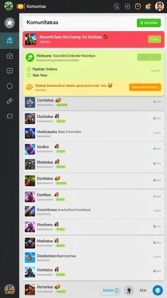 Screenshot menggambarkan sistem reward dan item yang tersedia.