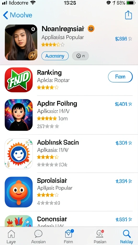 Tampilan utama game dengan karakter yang memukau.