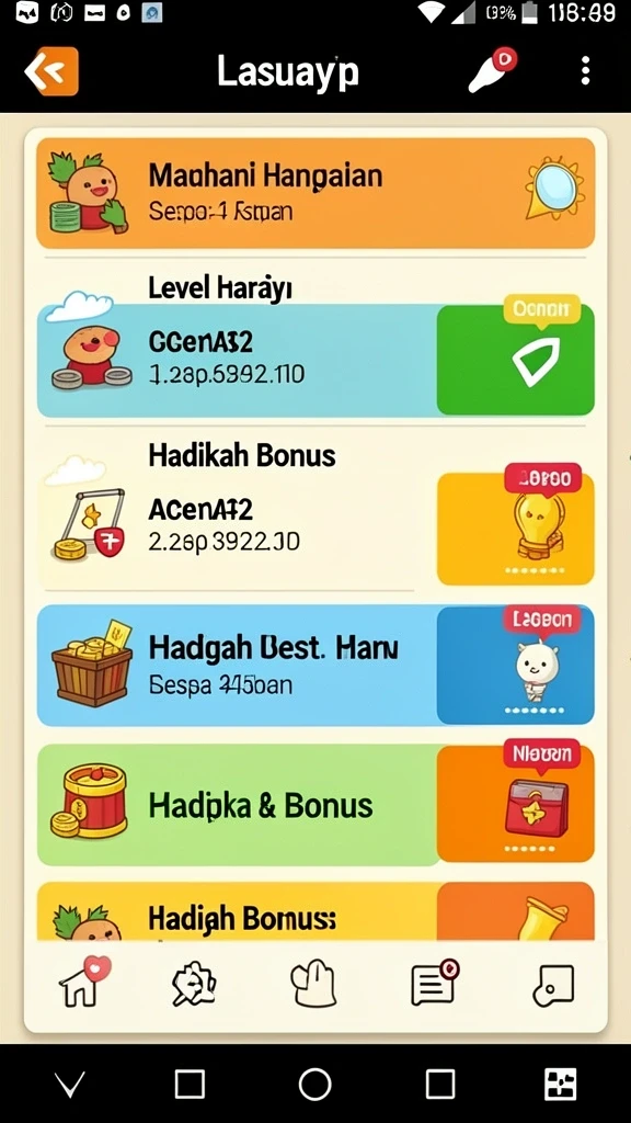 Tampilan awal permainan yang menawan.