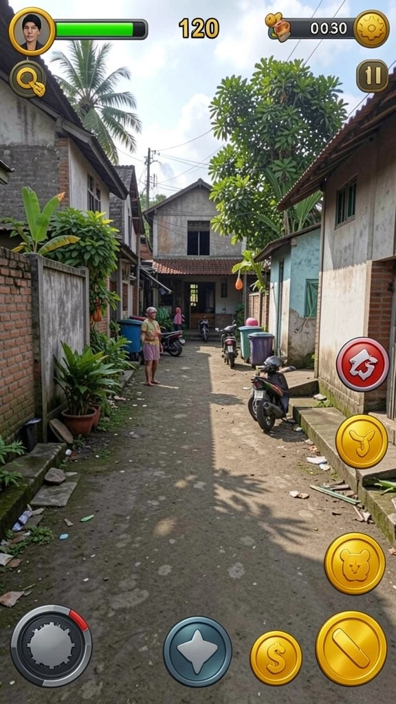 Tampilan antarmuka permainan yang intuitif dan menarik.