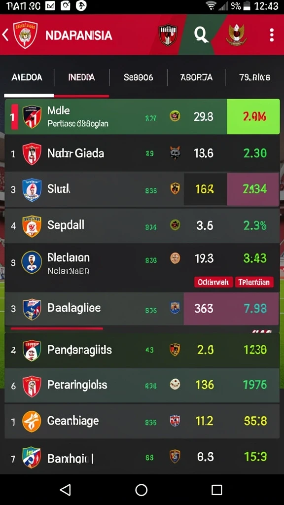 Fitur leaderboard untuk melihat peringkat pemain.