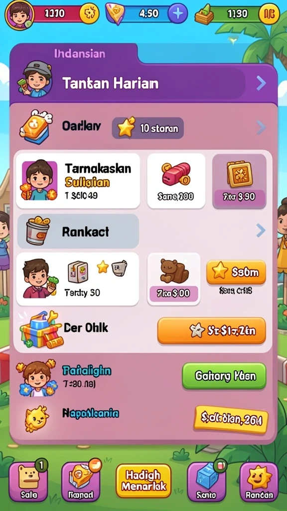 Gameplay seru dengan berbagai karakter unik.